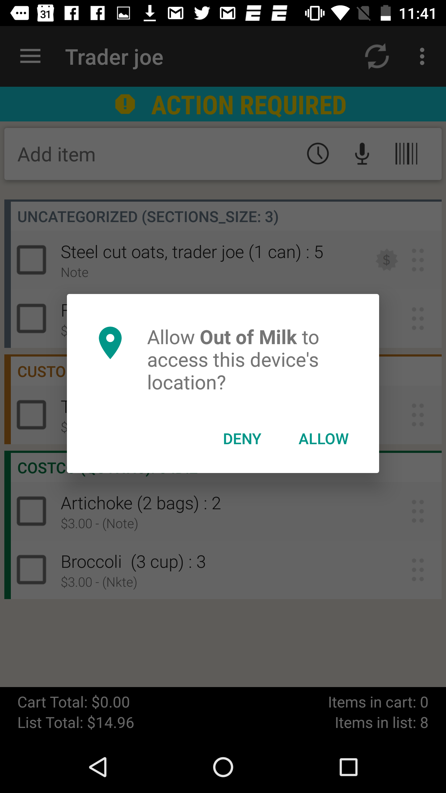 Android location permission. Android New locations permission.